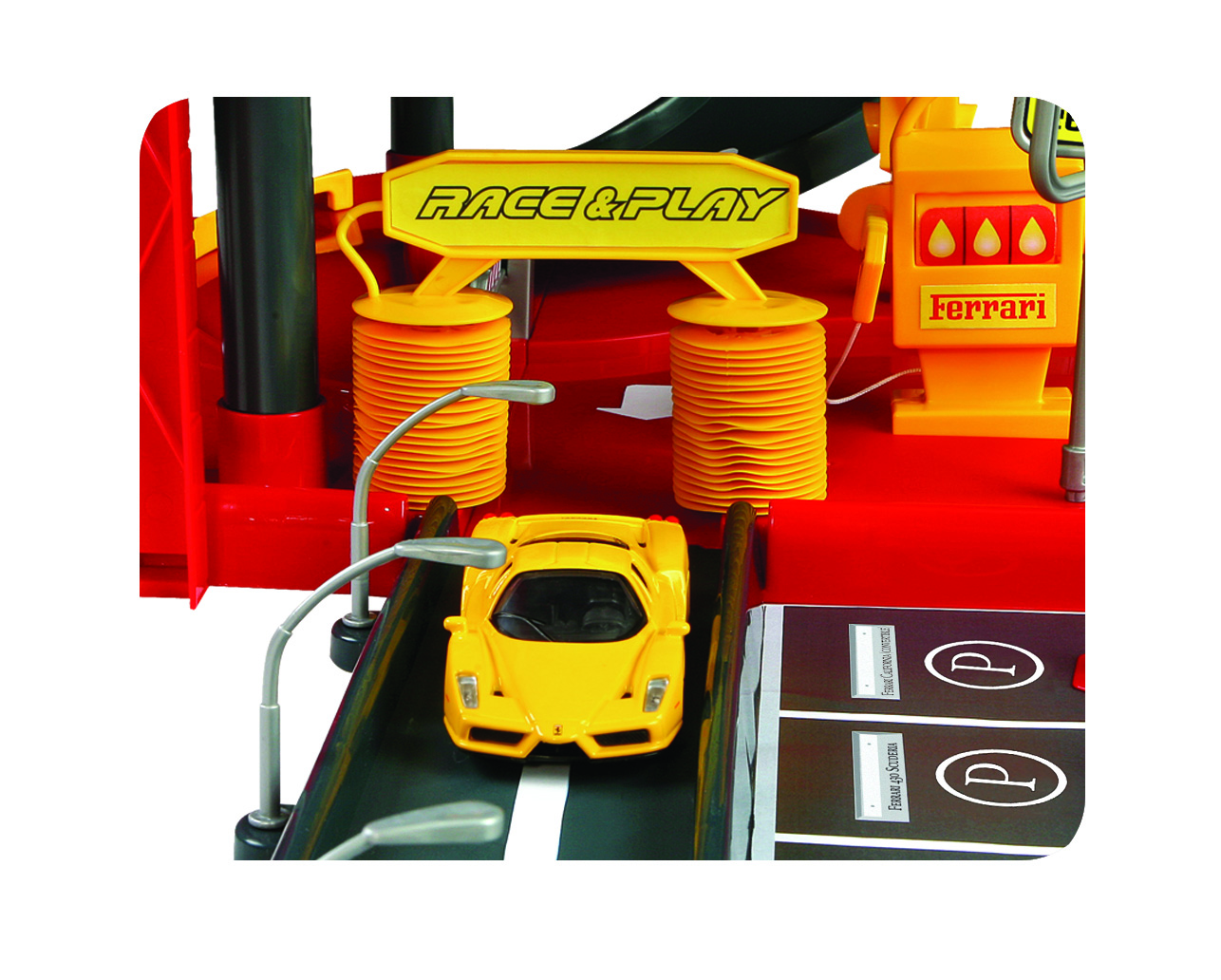 1/43 FERRARI PARKING GARAGE, incl. 2 cars